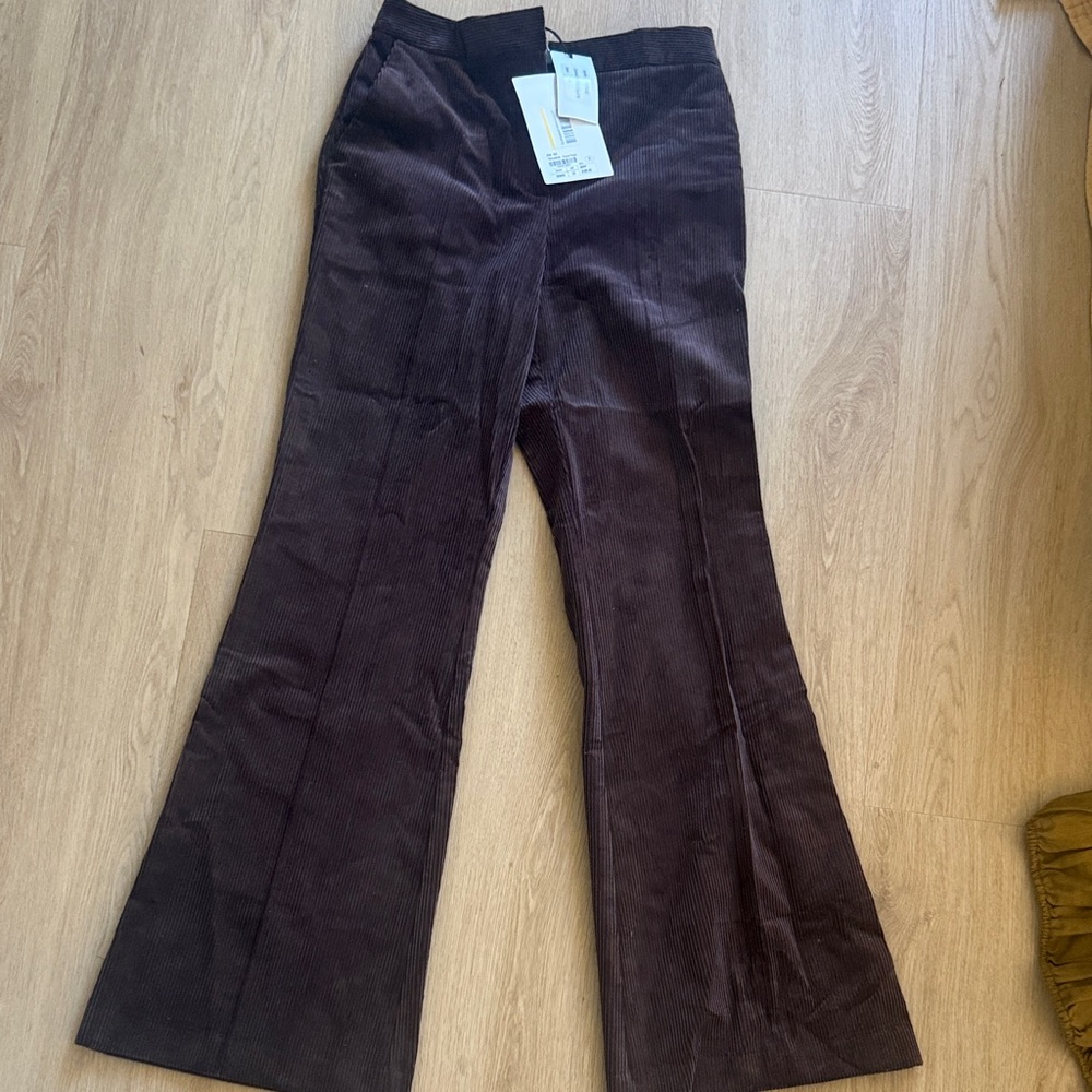 Women’s Brown Boot Cut Corduroy Pants - Unbranded